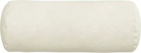vidaXL Μαξιλάρια Στήριγμα 2 pcs Κρεμ Ø 15 x 40 εκ Υφασμάτινο Κορντουρά