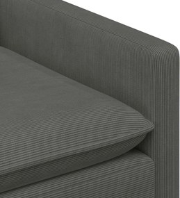 vidaXL Σετ Καναπέ 2 pcs Σκούρο Γκρι Ύφασμα