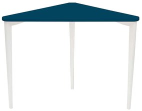 Γραφείο Γωνιακό Naja NAJAOWH14 114x85x75cm Petrol Blue-White