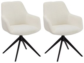 Helena Dining Chair with Armrests White
