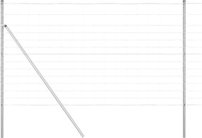 vidaXL Στύλος Περιφράξεων Γαλβανισμένο 50 x 1,4 μ Ατσάλι