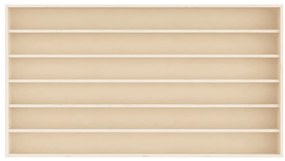 vidaXL Ξύλινη συλλεκτική προθήκη με 6 ράφια 80x8,5x55 εκ.