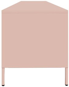 ντουλάπι τηλεόρασης vidaXL Ροζ 202x39x43,5 cm Ατσάλι ψυχρής έλασης