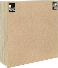 vidaXL Καθρέφτης Μπάνιου Sonoma Δρυς 64,5x20x66,5 εκ. Επεξ. Ξύλο