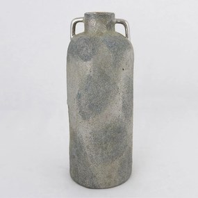 Βάζο Κεραμικό 752-20389 16x16x40,5cm Grey-Silver Estheti Home Ceramic