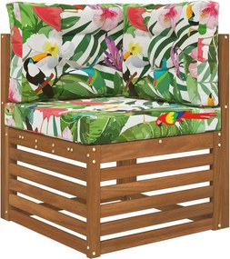 vidaXL Μαξιλάρι Καναπέ Εξωτερικού Χώρου 3 pcs πολύχρωμο Πολυεστέρας