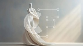 Intra Συλλεκτικό Ξύλινο Παζλ Plywood  4mm - Λευκό μανεκέν σε κενό χώρο με οπίσθιο φωτισμό Σε Ξύλινο Κουτί - Διαστάσεις Puzzle: 10x10 cm – 25 κομμάτια