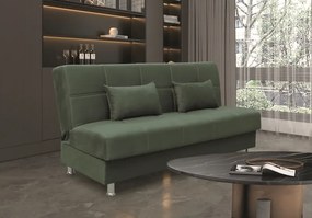FELINA GREEN ΥΦΑΣΜΑ 3ΘΕΣΙΟΣ ΚΑΝΑΠΕΣ/ΚΡΕΒΑΤΙ ΜΕ ΑΠΟΘ.ΧΩΡΟ 182X90εκ. ZITA PLUS 182X90X80εκ. ΚΡΕΒ.182X104X47εκ.