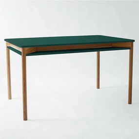 Τραπέζι Επεκτεινόμενο Με Ραφάκι Zeen ZEENEXTBE10 140x90x75/200x90x75cm Sea Green Mdf,Ξύλο