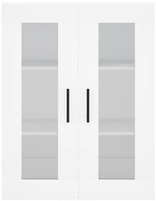 vidaXL Ντουλάπι Λευκό 69,5x34x180 εκ. από Επεξεργασμένο Ξύλο
