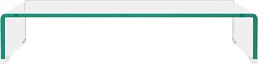vidaXL Βάση Τηλεόρασης/Οθόνης Διάφανη 60 x 25 x 11 εκ. Γυάλινη
