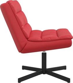 vidaXL Περιστρεφόμενη καρέκλα Κόκκινο 63 x 75 x 76 εκ Τεχνητό Δέρμα