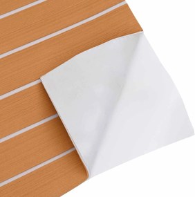 vidaXL Ματ Σκάφους Ριγέ Καφέ και Λευκό 240 x 60 cm EVA