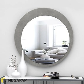 Καθρέπτης τοίχου Moon Megapap χρώμα γκρι 88x88x2,2εκ.