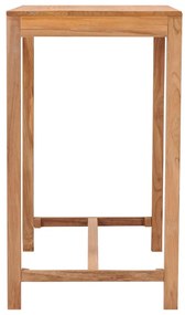vidaXL Τραπέζι Μπαρ Κήπου 110 x 60 x 105 εκ. από Μασίφ Ξύλο Teak
