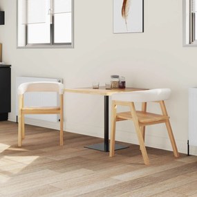 vidaXL Καρέκλες φαγητού 2 pcs Φυσικό 54 x 57 x 73 εκ