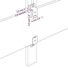 vidaXL Κεφαλάρι Μαύρο Βελούδινο 80x5x118/128 εκ.