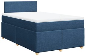 ΚΡΕΒΑΤΙ BOXSPRING ΜΕ ΣΤΡΩΜΑ ΜΠΛΕ 120X200 ΕΚ. ΥΦΑΣΜΑΤΙΝΟ 3288946