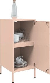 vidaXL Ντουλάπι Ροζ 36 x 39 x 79 εκ. από Χάλυβα