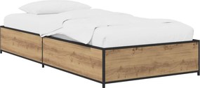 vidaXL Σκελετός Κρεβατιού Artisan Δρυς 80 x 200 cm Επεξεργασμένο Ξύλο