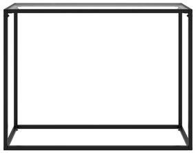 vidaXL Τραπέζι Κονσόλα Διαφανές 100 x 35 x 75 εκ. από Ψημένο Γυαλί