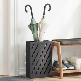 vidaXL Βάση ομπρέλας βροχής Μαύρο 28 x 12 x 41 εκ Ατσάλι