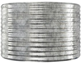 vidaXL Ζαρντινιέρα Ασημί 507x100x68 εκ. Ατσάλι με Ηλεκτρ. Βαφή Πούδρας