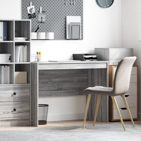 vidaXL Γραφείο Γραφής Γκρι σωνόμα MDF, Βερνικωτό ξύλο 100 x 50 x 76 εκ