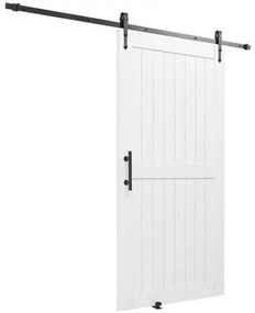 VEVOR Sliding Barn Door with Hardware Kit 1067 x 2134mm MDF Panel PVC Surface