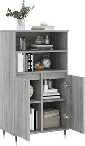 vidaXL Ντουλάπι Γκρι Sonoma 60 x 36 x 110 εκ. από Επεξεργασμένο Ξύλο