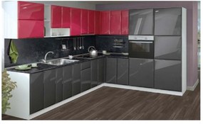 Σύνθεση Κουζίνας μήκους 10.30 μ., MDF Vintage 300/260, Genomax  12814-31221