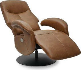 Bull Electric Recliner Brown Full Leather
