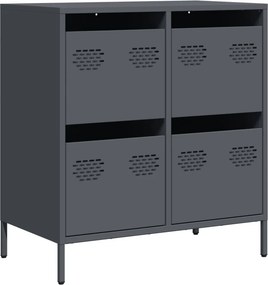 vidaXL Ντουλάπι Ανθρακί 68x39x73,5 εκ. από Χάλυβα Ψυχρής Έλασης