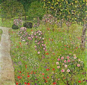 Αναπαραγωγή Orchard with roses, Gustav Klimt