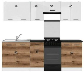 Σετ κουζίνας Econ plus 120, 230x60cm, Πάγκος, Πλαστικοποιημένη μοριοσανίδα