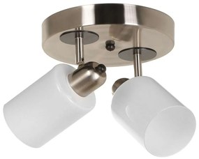 Φωτιστικό Οροφής - Σποτ Nomi 534LUN3779 20x36x20cm 2xE27 40W Silver-White Opviq