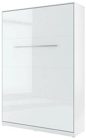 Κρεβάτι - ντουλάπα Concept Pro Lenart AH109, Διπλό, Άσπρο, 140x200, Πλαστικοποιημένη μοριοσανίδα, Τάβλες για Κρεβάτι, 155x237x217cm | Epipla1.gr