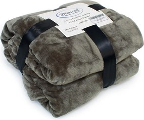 Κουβέρτα Fleece Υπέρδιπλη (220x240) Dimcol Solid 07 Olive