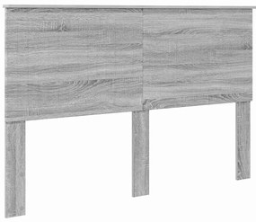 vidaXL Κεφαλάρι με κεφαλάρι Γκρίζο Σονομα 150 cm Επεξεργασμένο ξύλο