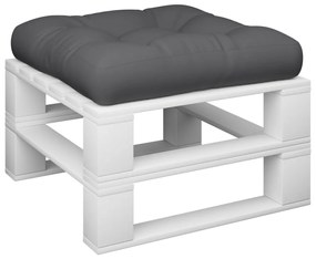 vidaXL Μαξιλάρι Παλέτας Γκρι 58 x 58 x 10 εκ. από Ύφασμα