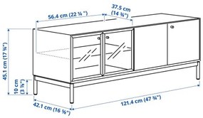 BOASTAD σύνθεση αποθήκευσης TV, 163x42x185 cm 595.352.22