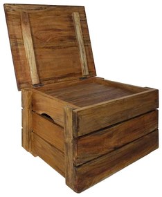 vidaXL Σετ Κουτιά Αποθήκευσης 2 τεμ. από Μασίφ Ξύλο Μαόνι