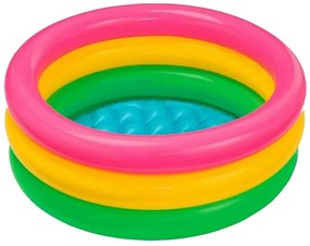 Intex Sunset Glow Baby Παιδική Πισίνα με Φουσκωτό Πάτωμα 61x22cm 57107