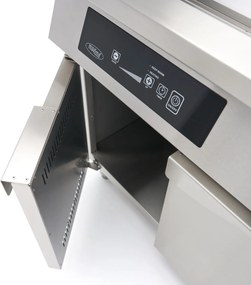 Induction Griddle 700 - Smooth and Grooved - 10000W - Double - with Stand