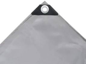 vidaXL Μουσαμάς 650 γρ./μ.² Γκρι 3 x 3 μ.