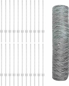 vidaXL Συγκολλητός φράχτης από σύρμα 50 x 0,8 μ (Π x Υ)