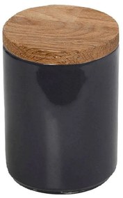 Δοχείο Με Καπάκι Essentials OWB131K6 8x8x12cm Anthracite Espiel Ceramic