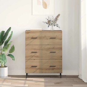 vidaXL Πλαϊνό γραφείο Artisan Oak 69,5 x 34 x 90 εκ.