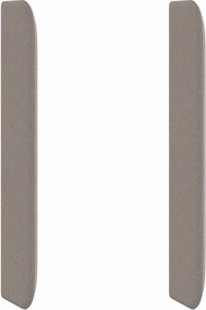 vidaXL Αυτί Κεφαλής Taupe 80 x 16 x 4 εκ. ύφασμα