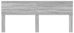 vidaXL Κεφαλάρι Γκρίζο Σονομα 200 cm Επεξεργασμένο ξύλο